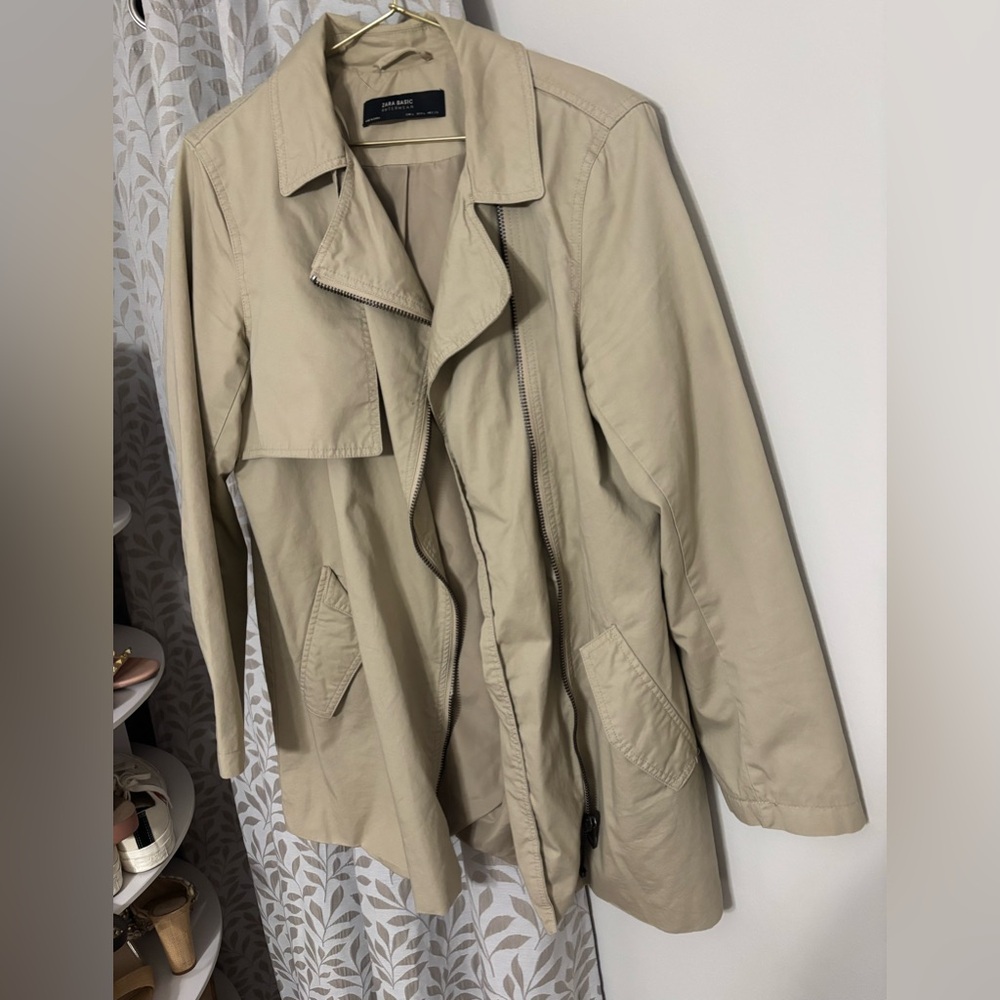 Zara Tan Women's Trench Coat